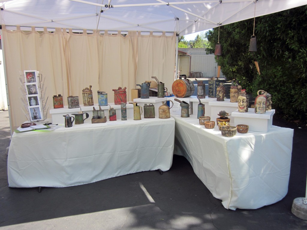Liz Crain booth at Santa Cruz Clay 2011