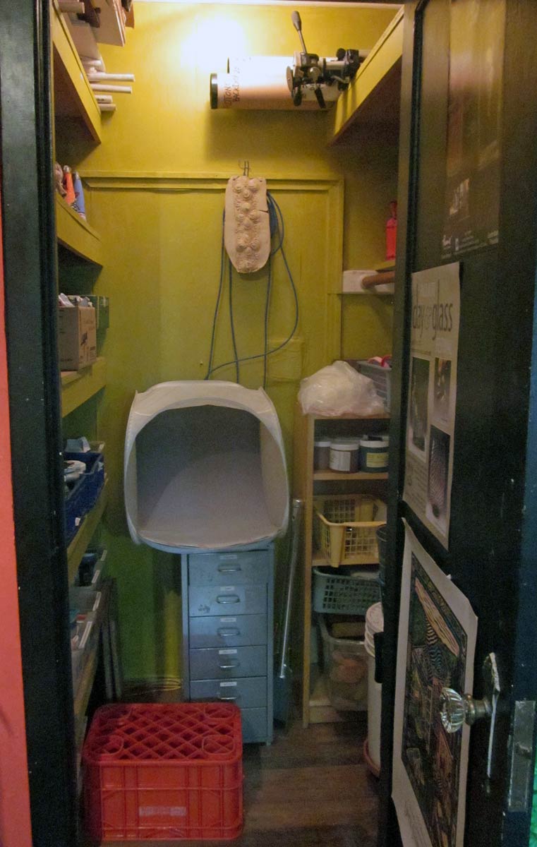 Liz Crain Ceramics Studio Closet