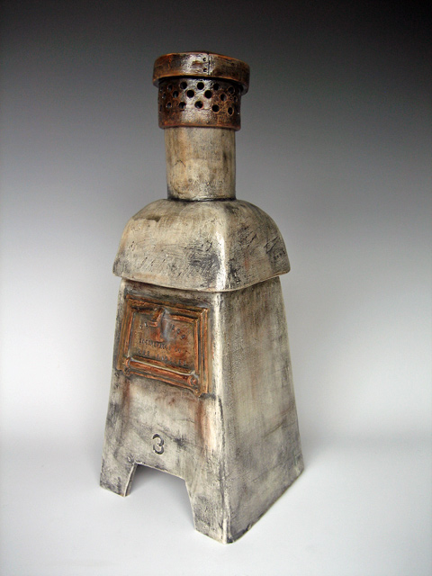 Backyard Incinerator Ceramic Sculpture by Liz Crain