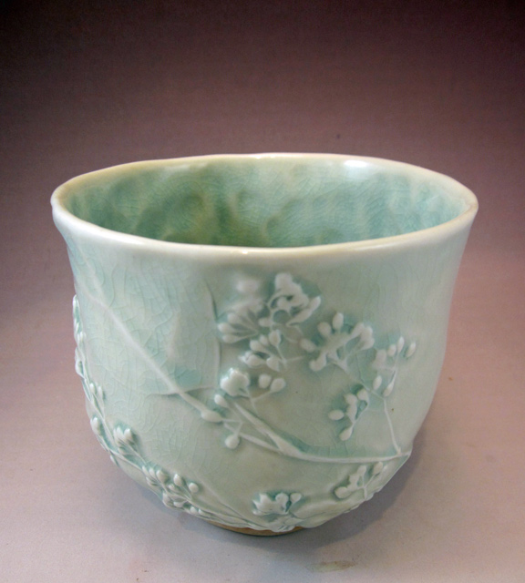 celadon teabowl by Kathryn McBride