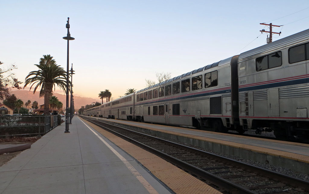 Amtrak Train in Station