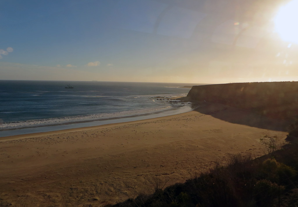 Pacific Ocean from Coast Starlight.