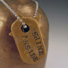 Shine Inside Apothecary Bottle Dogtags Detail