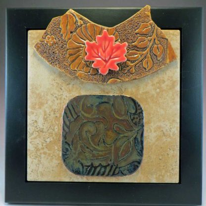 finely tooled ceramic collage