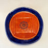 Duplex Dish in Cobalt and Burnt Orange with Round Mandala Decal - Image 2