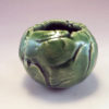 Deep Green Oribe pinch pot