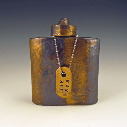 Ceramic Flask with FIX ALL dogtag