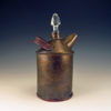 Golden Apothecary Tea Can with "LOVE" and Heart Dogtags - Image 3