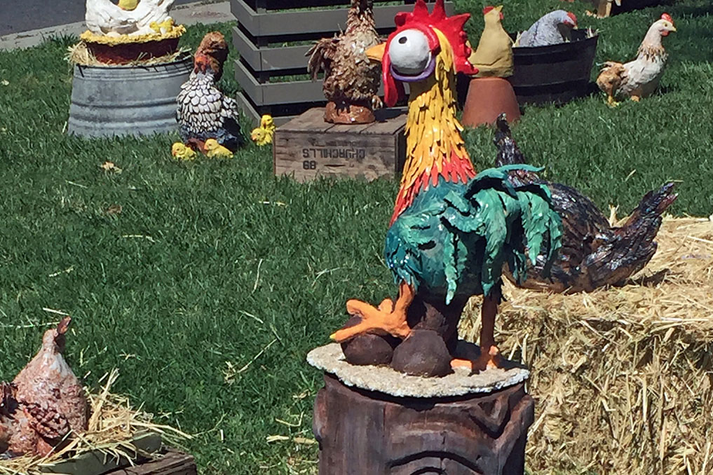 Cabrillo Ceramic Chickens