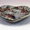Small Worx Series: Round Small Dish in Textures of Grays, Black and Red - Image 3
