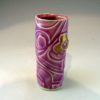 Sippers in Hot Orchid with Swirly Texture and Gold Leaf - Image 3