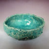 Henpecked Bowl in Aegean Aqua Celadon with Gold Decal - Image 2