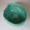Henpecked Bowl in Aegean Aqua Celadon with Gold Decal - Image 4