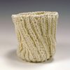 knitted porcelain cup