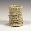 crocheted porcelain cup