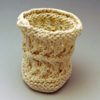 Banded Crescent Knitted Porcelain Cup - Image 4