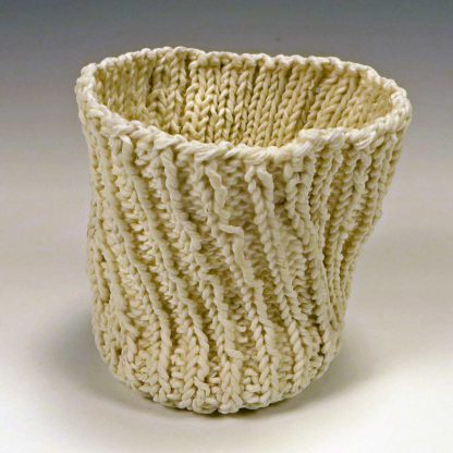 knitted porcelain cup