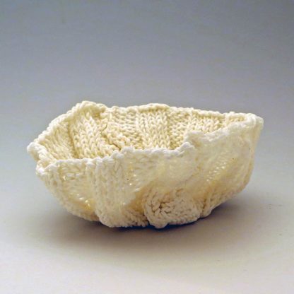 knitted porcelain bowl