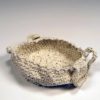 crocheted porcelain basket