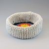 knitted porcelain target bowl