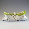 knitted porcelain peapod bag