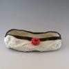 knitted porcelain bag with rose