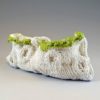 knitted porcelain peapod bag