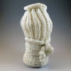 knitted porcelain vase