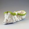 knitted porcelain peapod bag