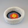 knitted porcelain target bowl