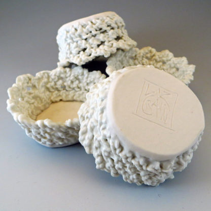 knitted porcelain candy cup