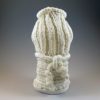 knitted porcelain vase