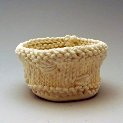 knitted porcelain cup