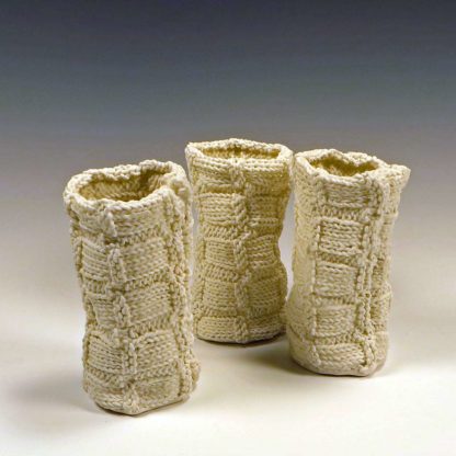 Bamboo Stitch Knitted porcelain cups