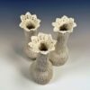 knitted porcelain vases