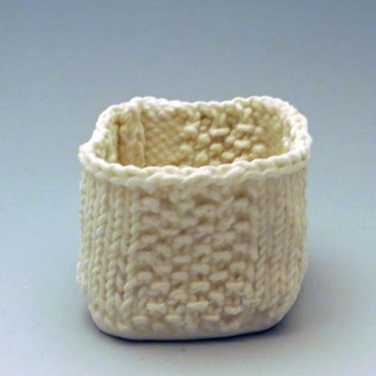 knitted porcelain cup