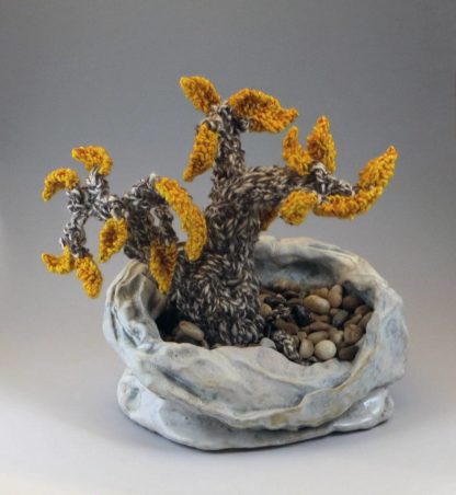 Clay and fiber Bonsai tree