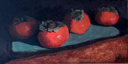 Persimmons on a Tray